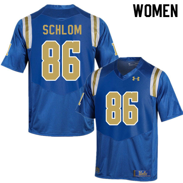 Women #86 Bradley Schlom UCLA Bruins College Football Jerseys Sale-Blue